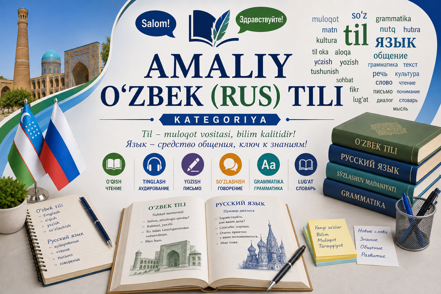 Amaliy o‘zbek (rus) tili
