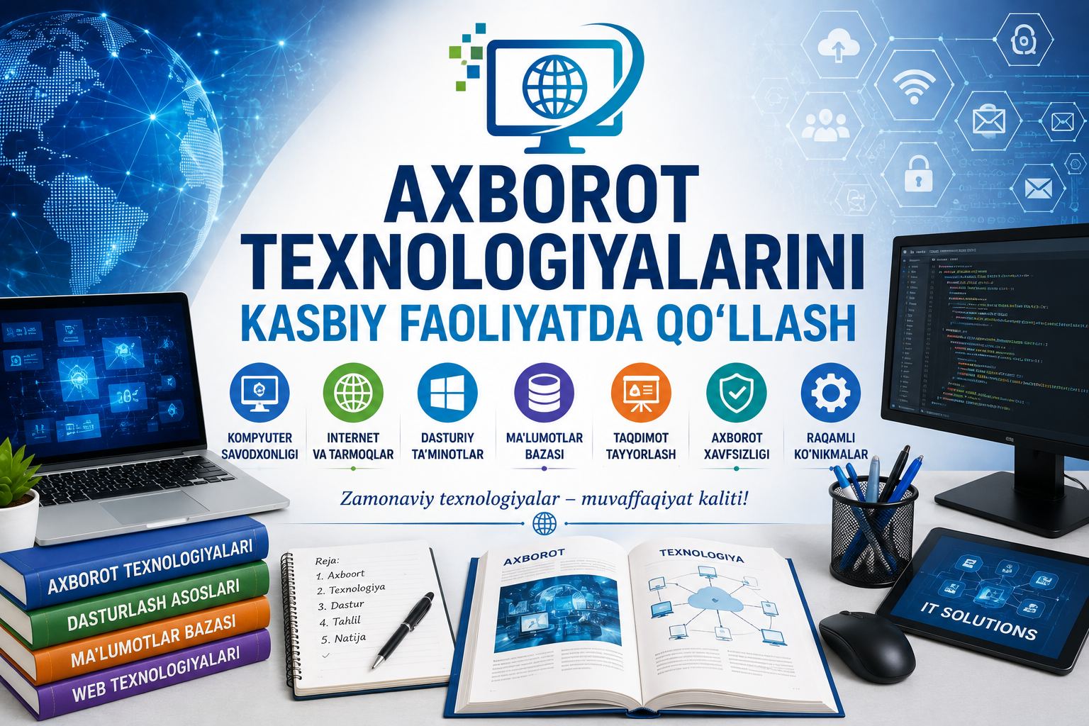 Axborot texnologiyalarini kasbiy faoliyatda qo‘llash